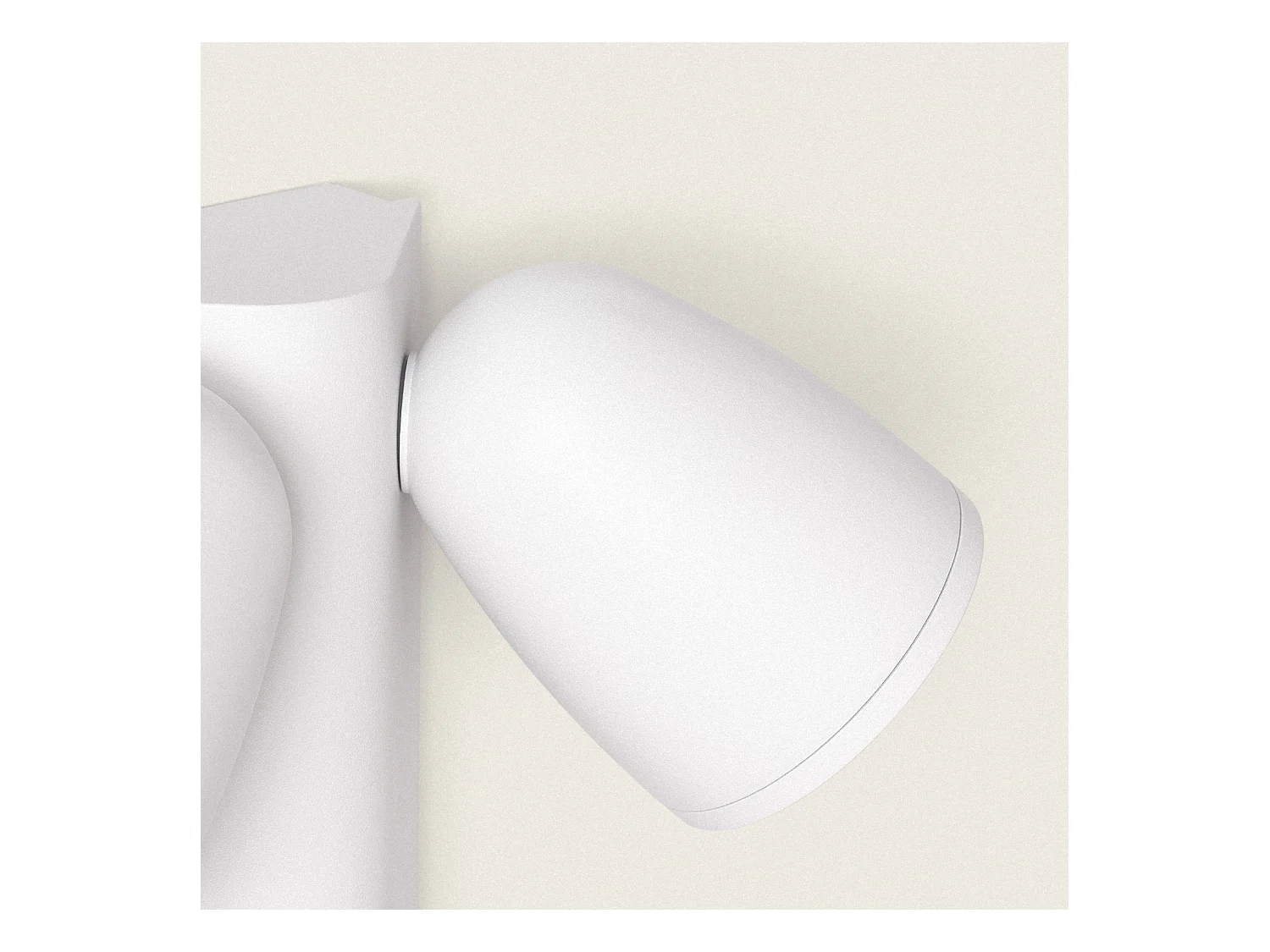 Applique Murale Extérieure Aluminium avec Détecteur de Mouvement Abel Deux Spots Blanc