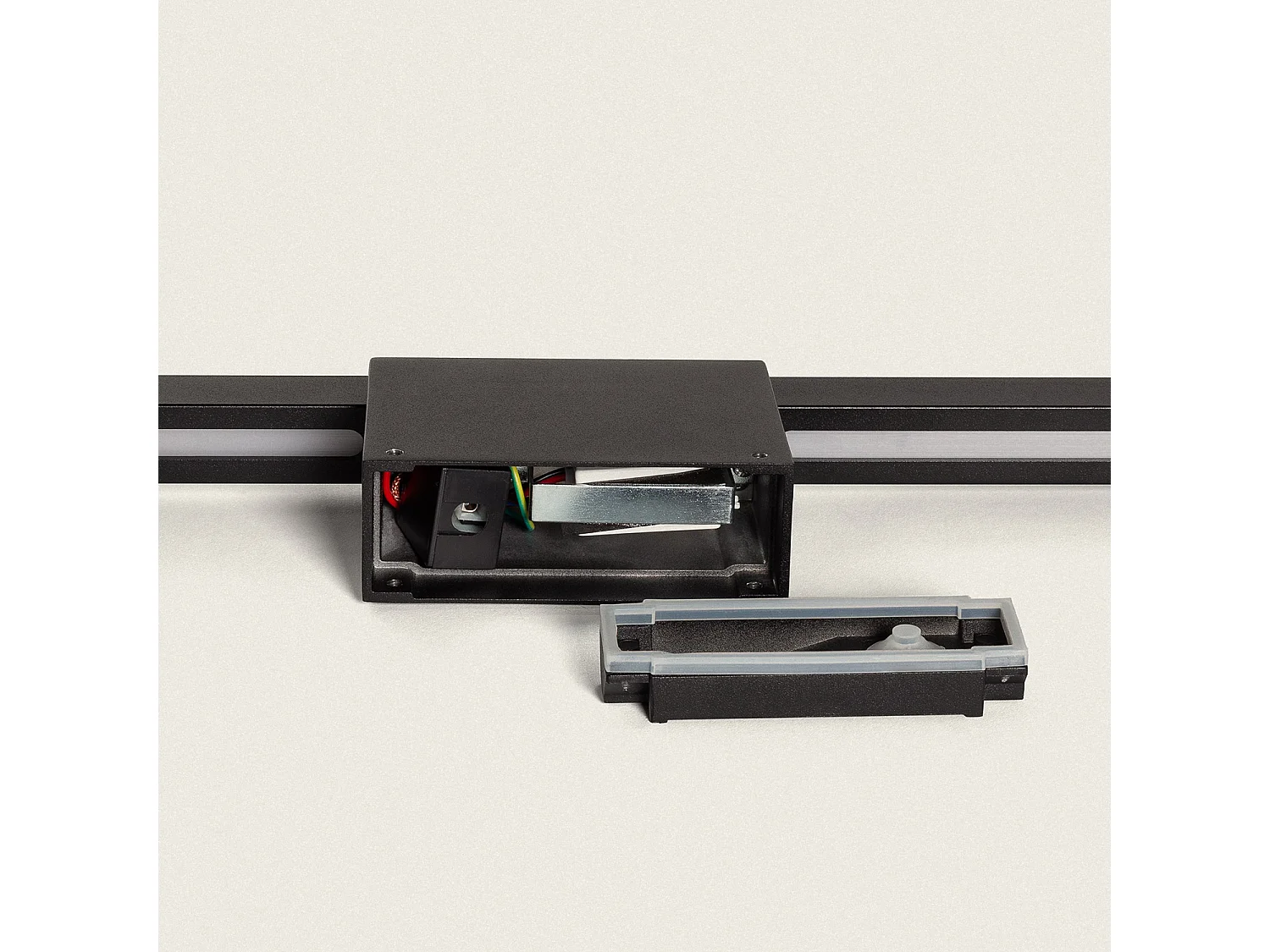 Aplique de Pared Exterior Lineal LED 12W 80cm Aluminio Milen Negro