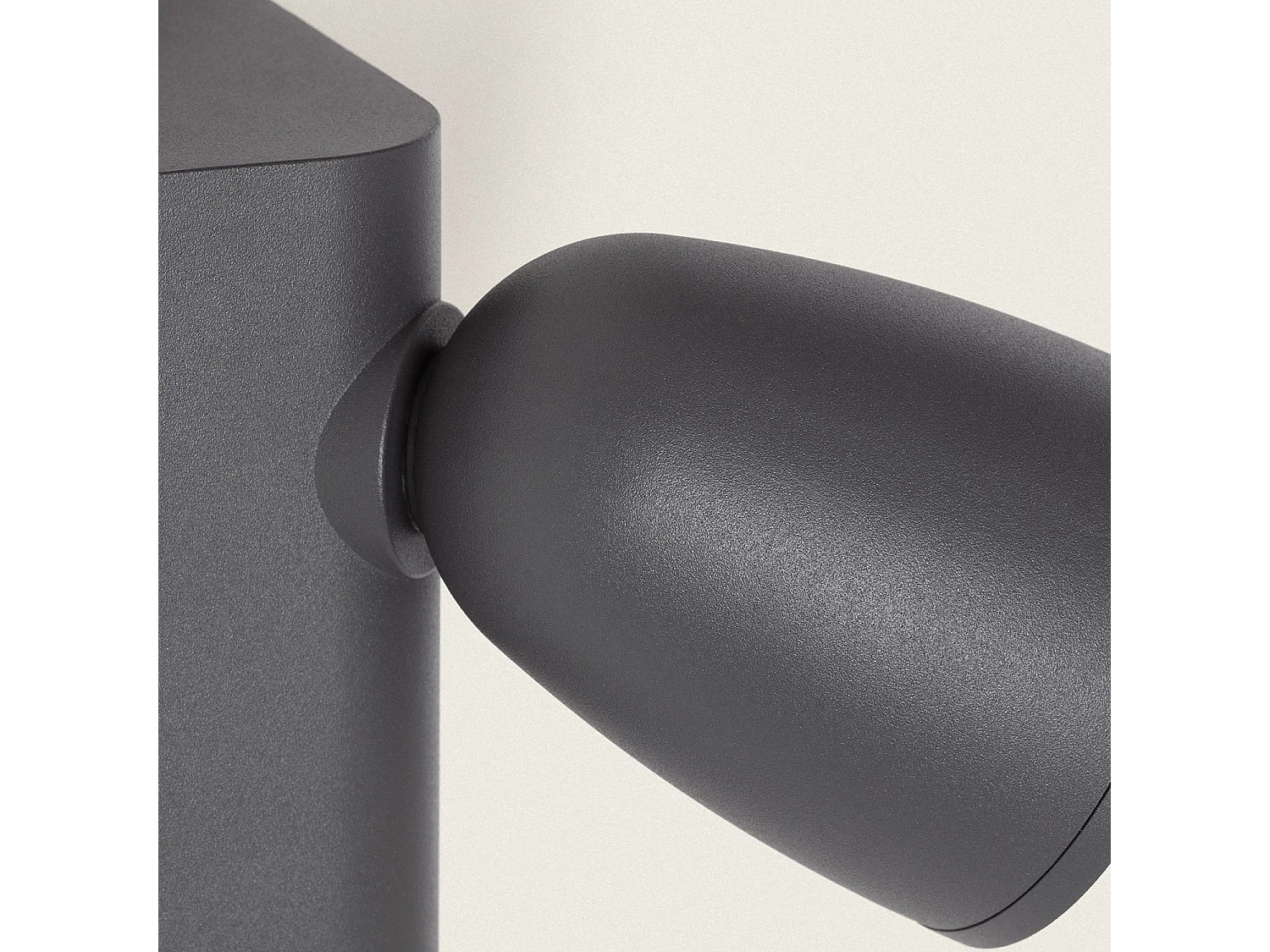 Applique Murale Extérieure LED 6W Aluminium avec Détecteur de Mouvement Abel Gris foncé