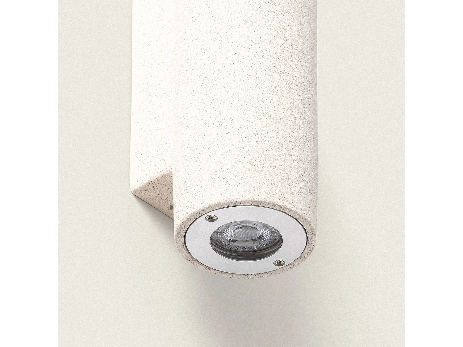 Applique Murale Extérieure Ciment Éclairage en Double Face Banjar Beige