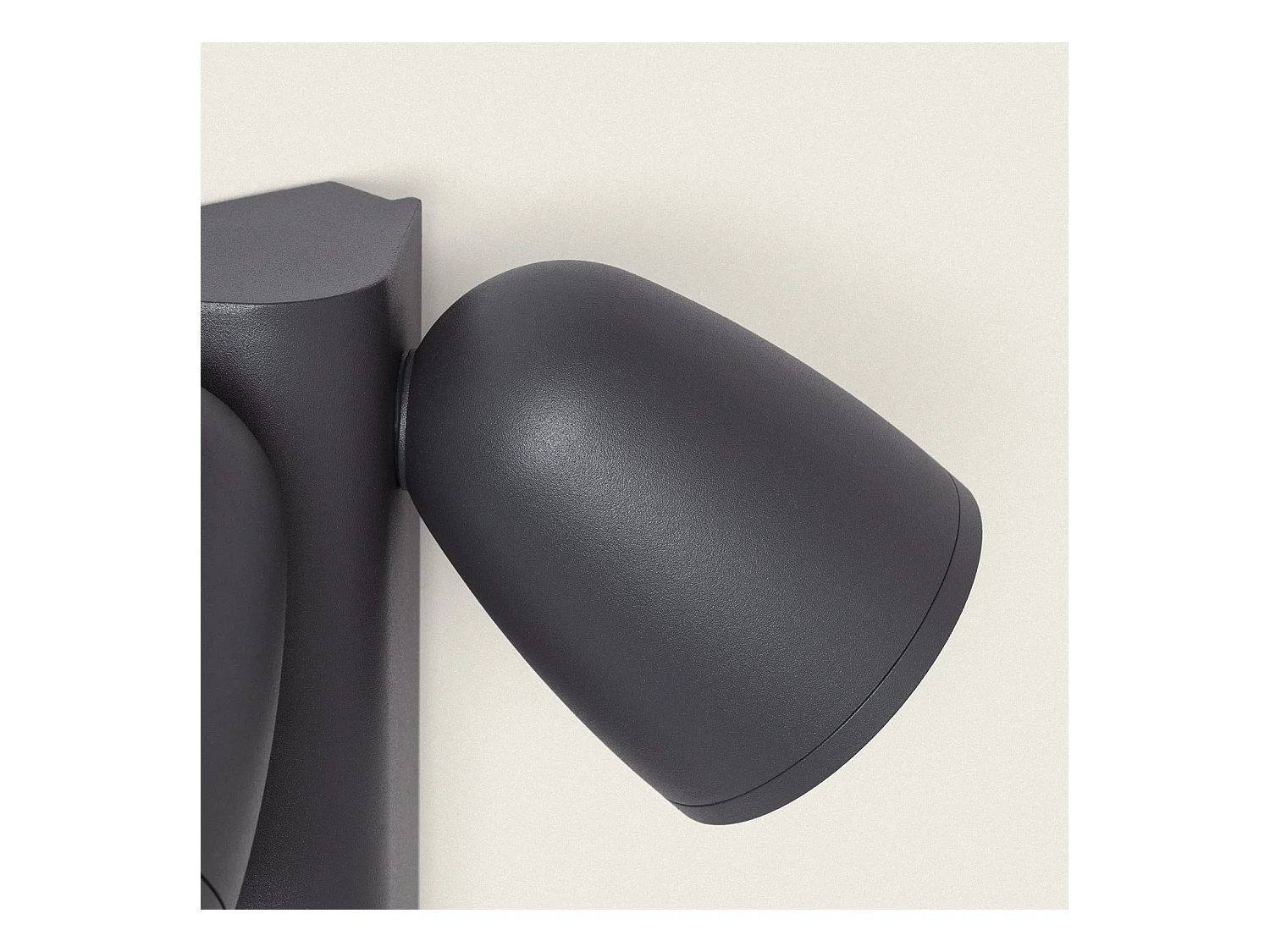 Applique Murale Extérieure Aluminium avec Détecteur de Mouvement Abel Deux Spots Gris foncé