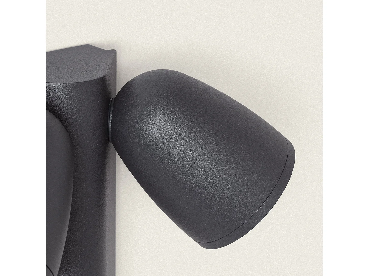 Applique Murale Extérieure Aluminium avec Détecteur de Mouvement Abel Deux Spots Gris foncé