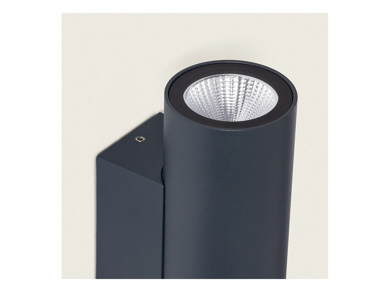 Aplique de Pared Exterior LED 12W Aluminio Iluminación Doble Cara CCT Seleccionable Satna Antracita