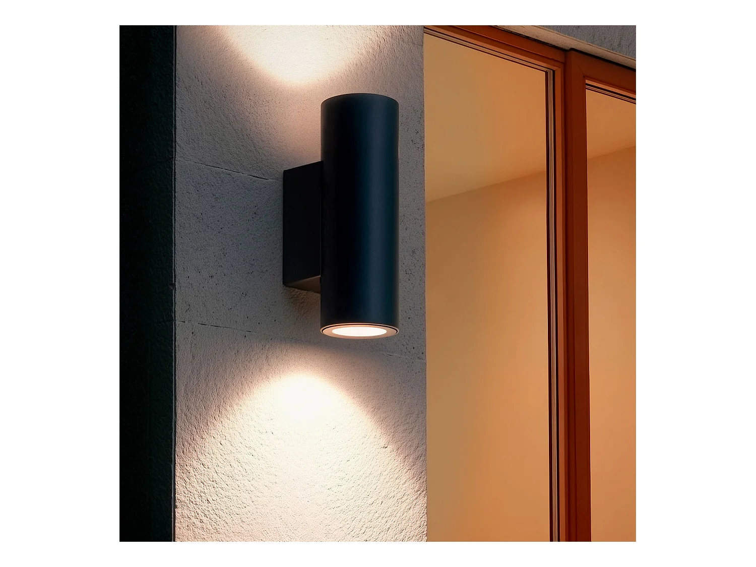 Aplique de Pared Exterior LED 12W Aluminio Iluminación Doble Cara CCT Seleccionable Satna Antracita