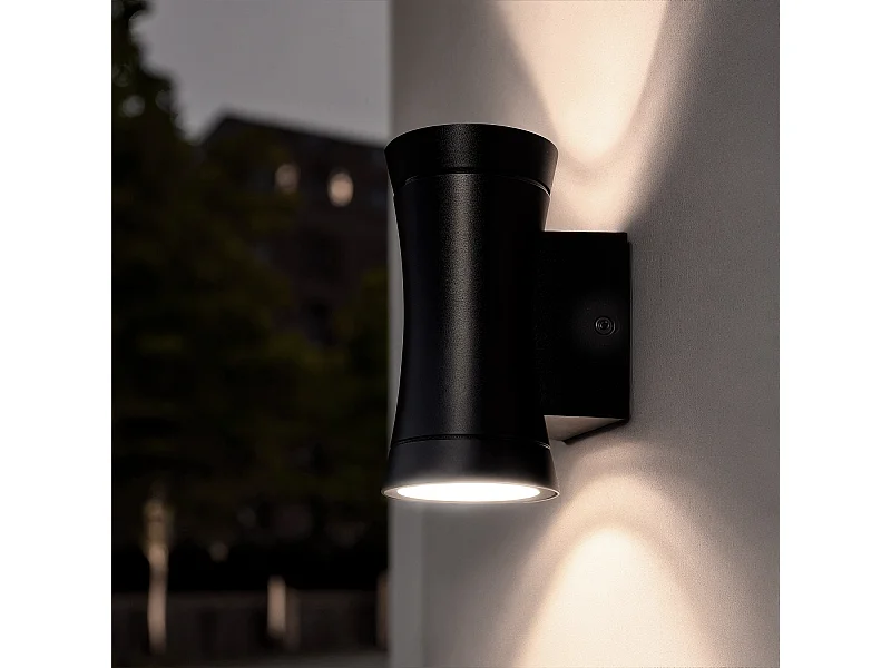 Applique da Parete per Esterni Alluminio Aynik Nero