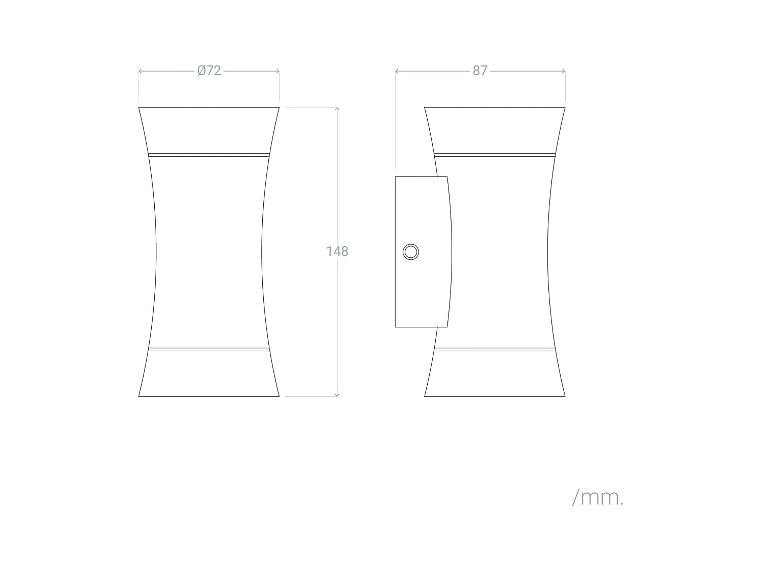 Applique Murale Extérieure Aluminium Aynik Noir