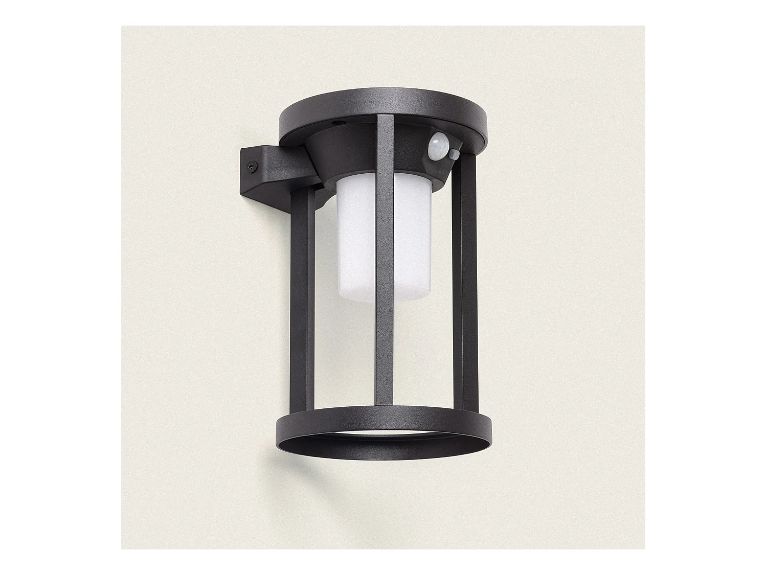 Applique da Parete per Esterni Solare LED 2W Alluminio con Sensore di Movimento Eneko Nero