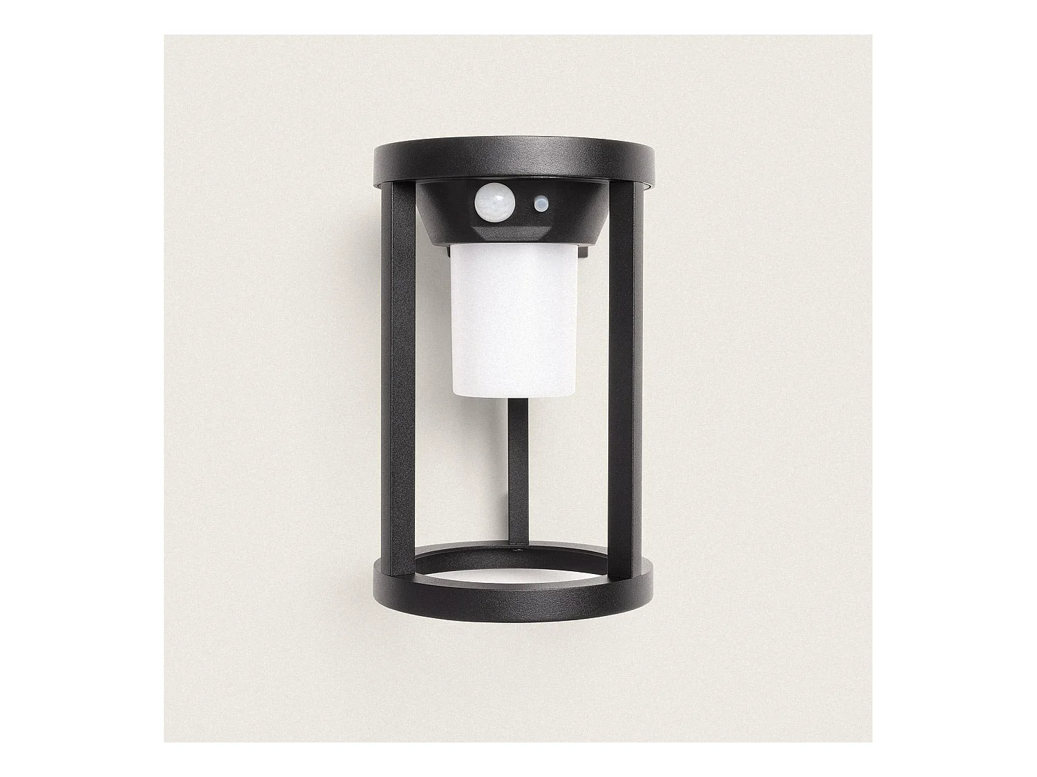 Applique da Parete per Esterni Solare LED 2W Alluminio con Sensore di Movimento Eneko Nero