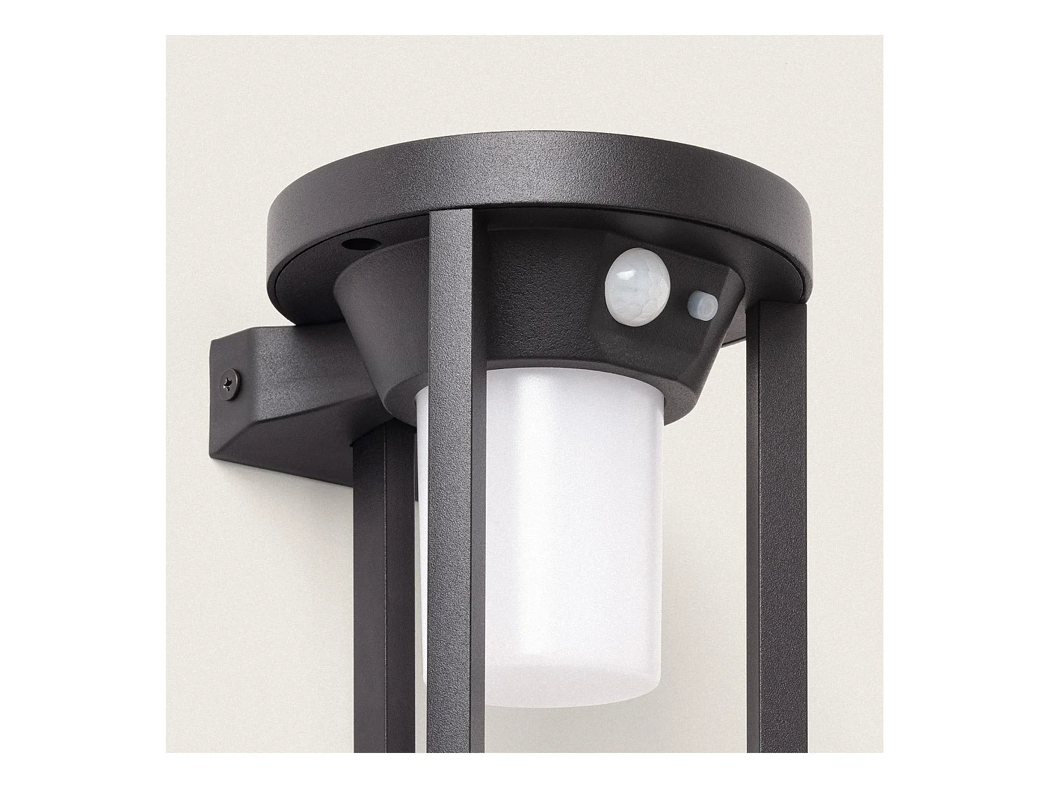 Applique da Parete per Esterni Solare LED 2W Alluminio con Sensore di Movimento Eneko Nero