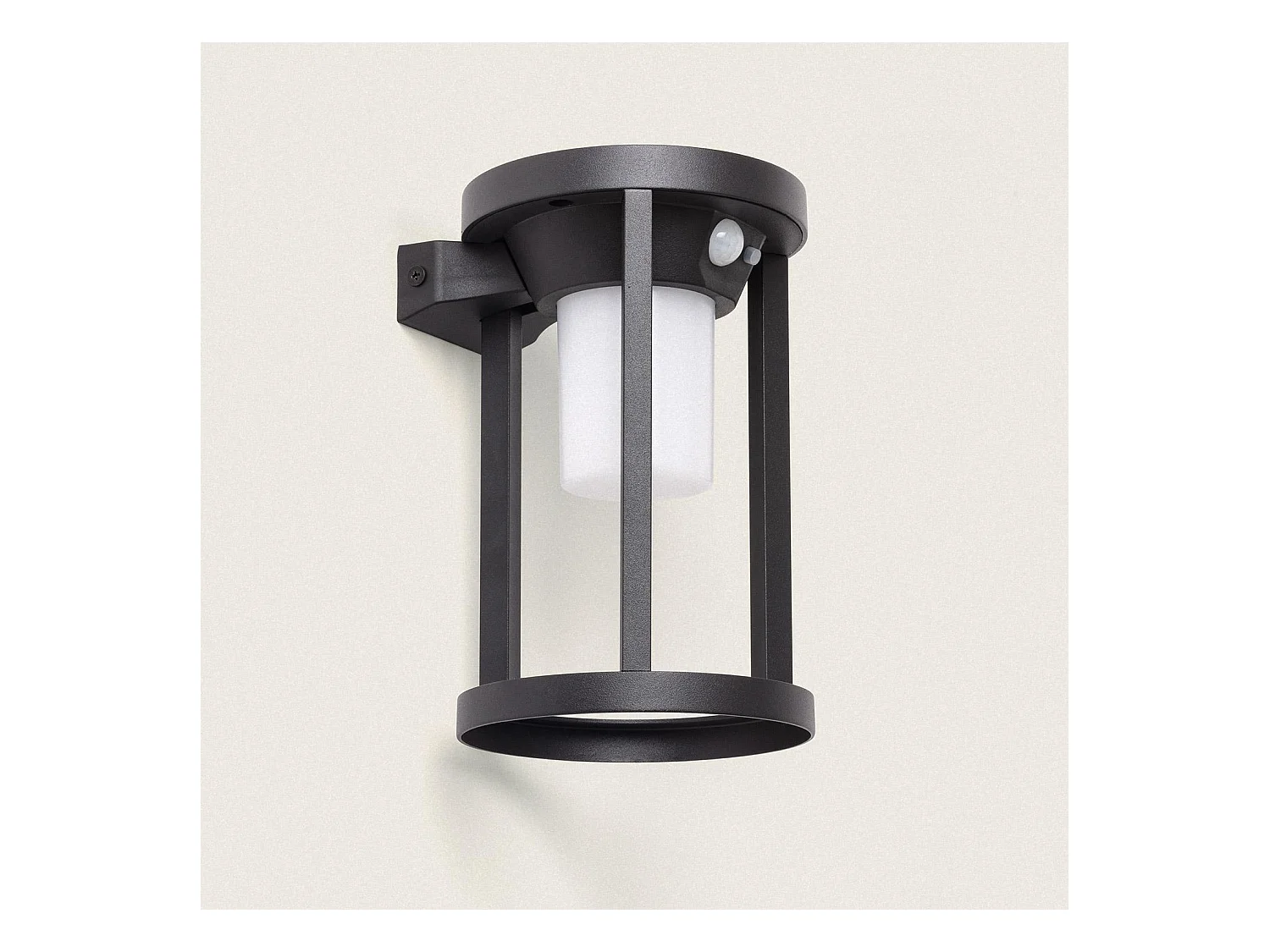 Applique da Parete per Esterni Solare LED 2W Alluminio con Sensore di Movimento Eneko Nero