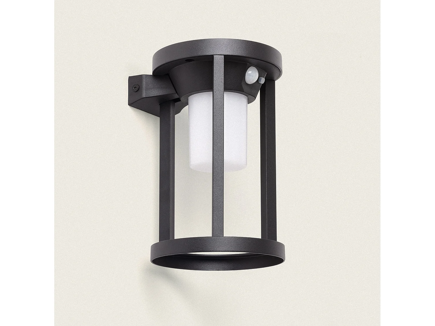 Applique Murale Extérieure Solaire LED 2W Aluminium avec Détecteur de Mouvement Eneko  Noir