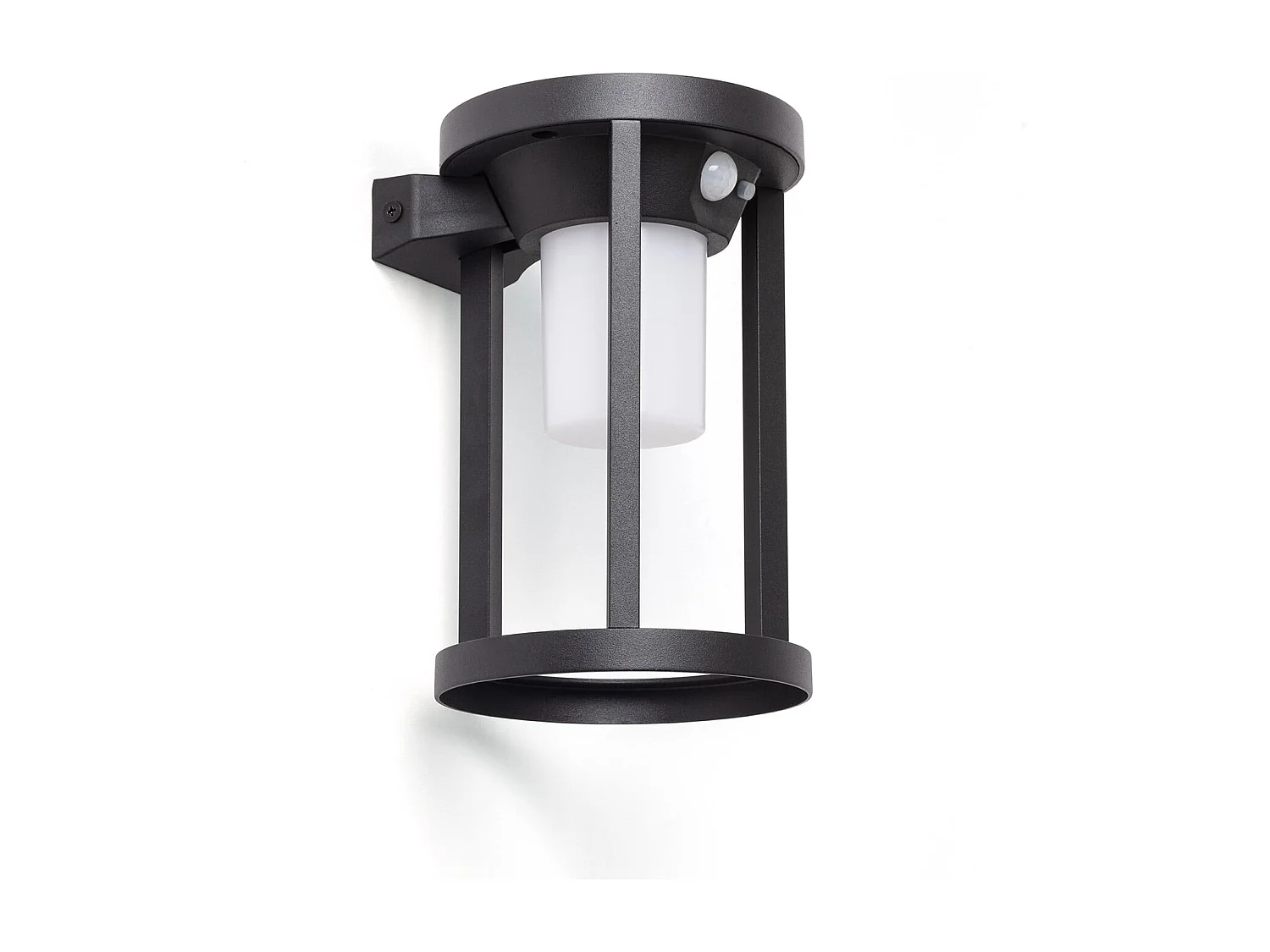 Applique Murale Extérieure Solaire LED 2W Aluminium avec Détecteur de Mouvement Eneko  Noir