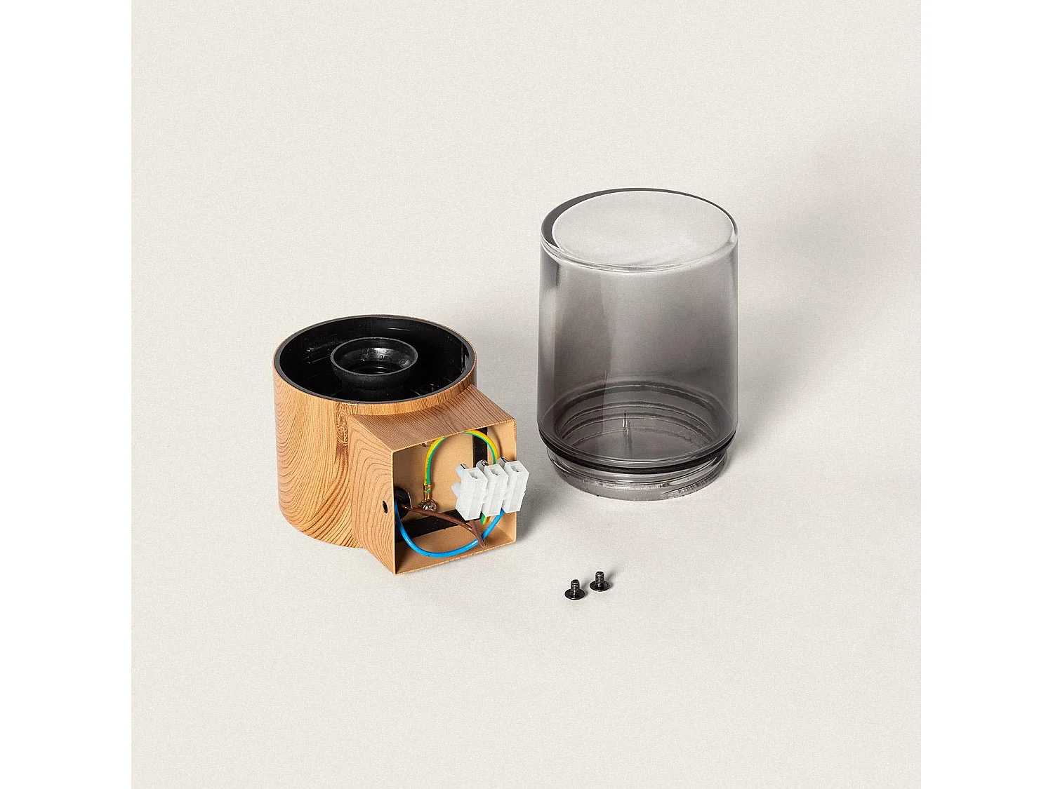 Applique Murale Extérieure Acier Inoxydable Emley Brun clair