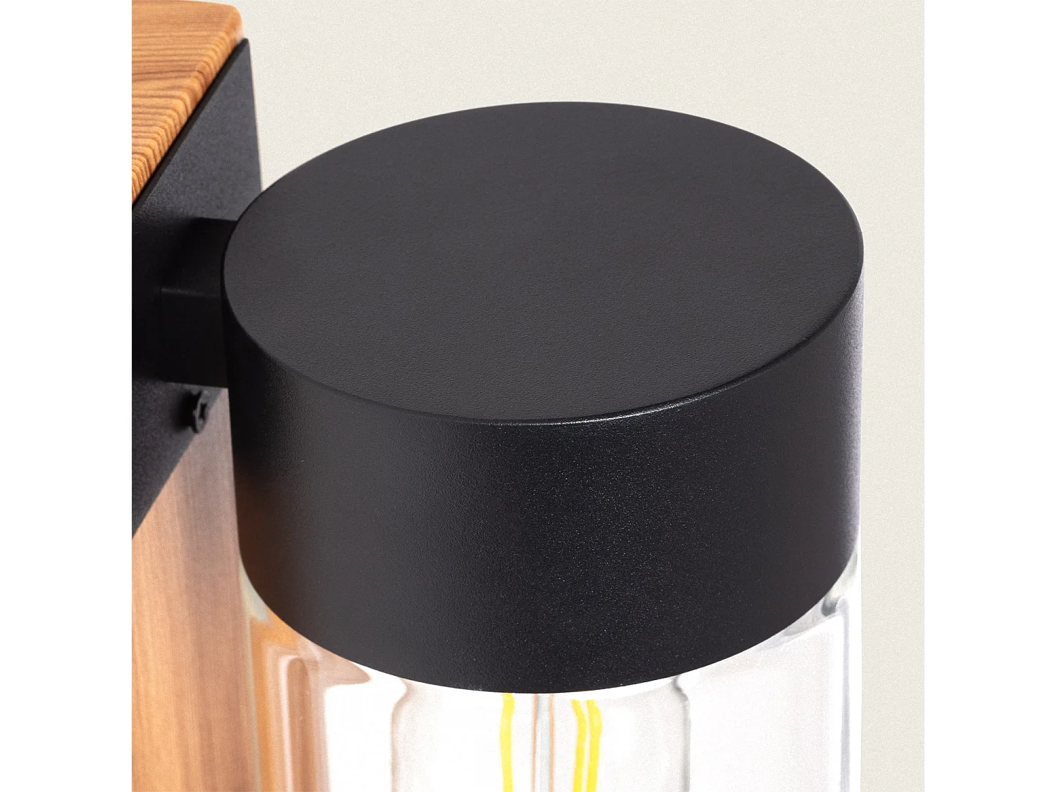 Applique Murale Extérieure Acier Inoxydable et Verre Isoba Noir