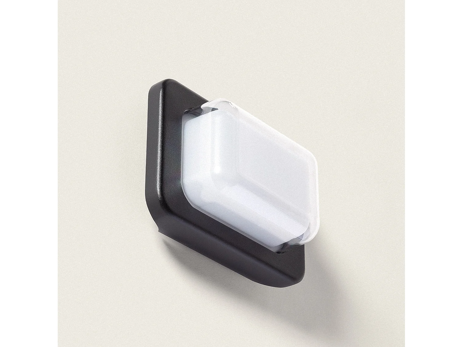 Applique da Parete per Esterni a LED da 10 W, Illuminazione Rettangolare, Alluminio Nero, Gulpos Nero Opaco