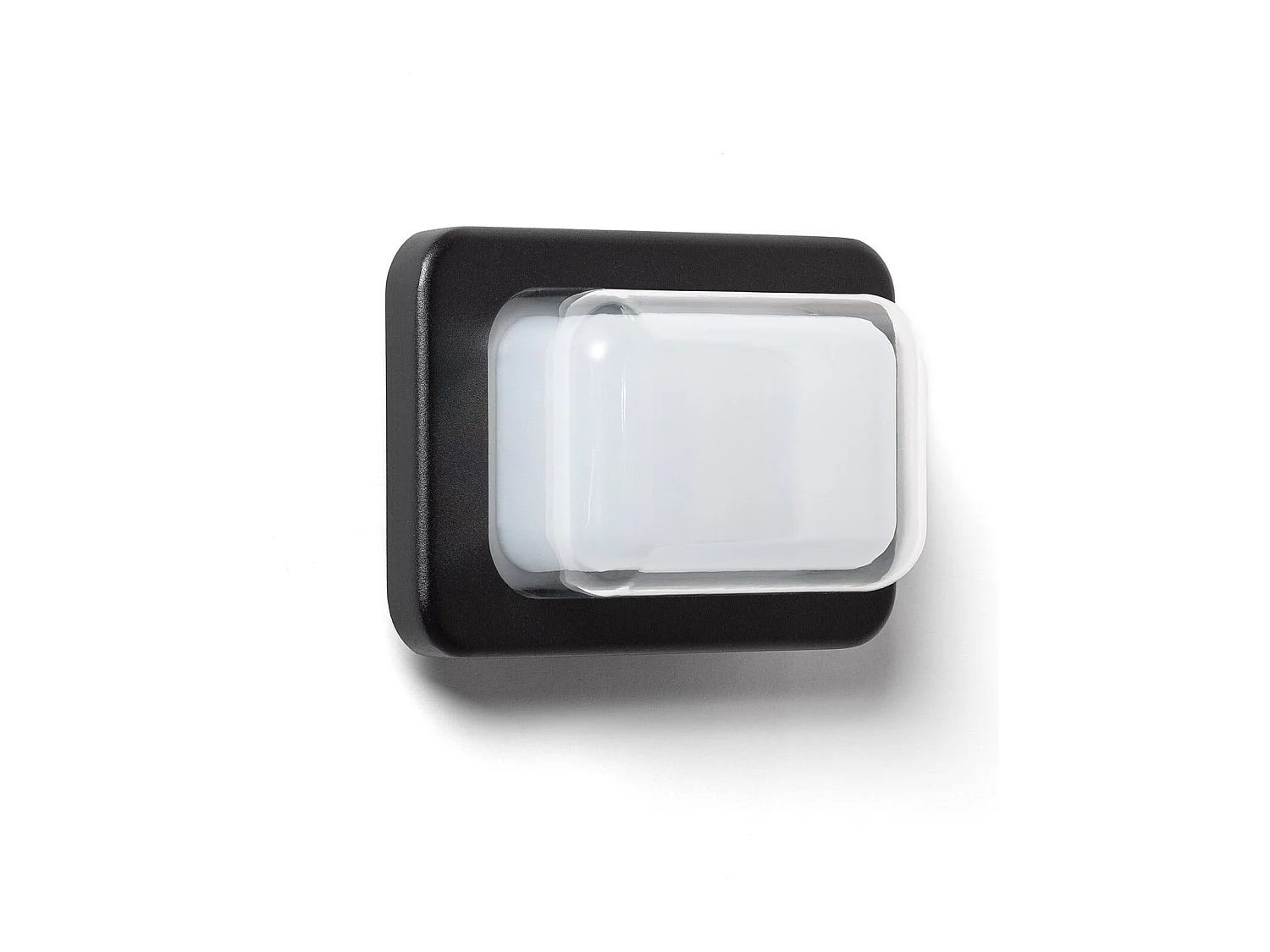Applique da Parete per Esterni a LED da 10 W, Illuminazione Rettangolare, Alluminio Nero, Gulpos Nero Opaco