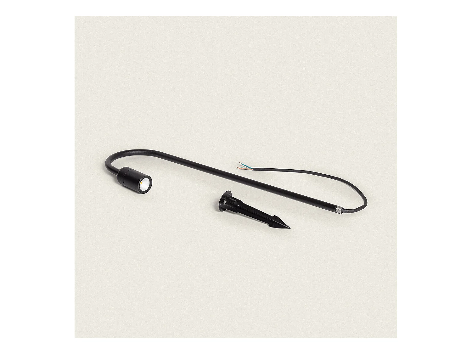 Lampioncino per Esterni LED 4W 60 cm con Picchetto Garmil Nero Opaco