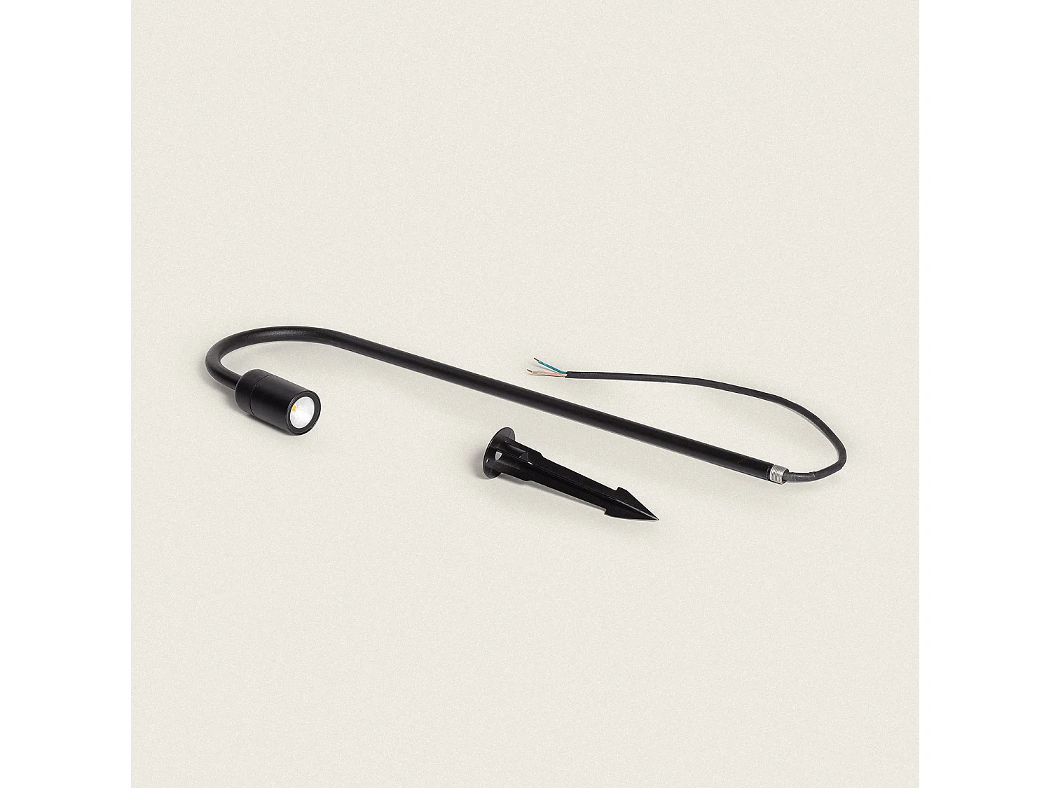 Balise Extérieure LED 4W 60cm sur Pied Garmil  Noir mat