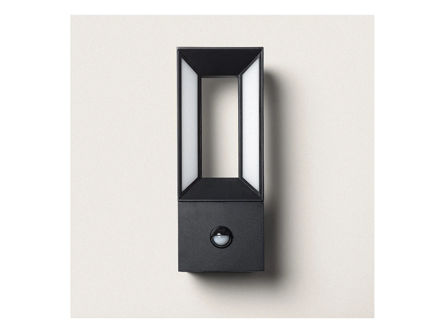 Applique da Parete per Esterni LED Alluminio 2x5W Trimel con Sensore di Movimento  Nero