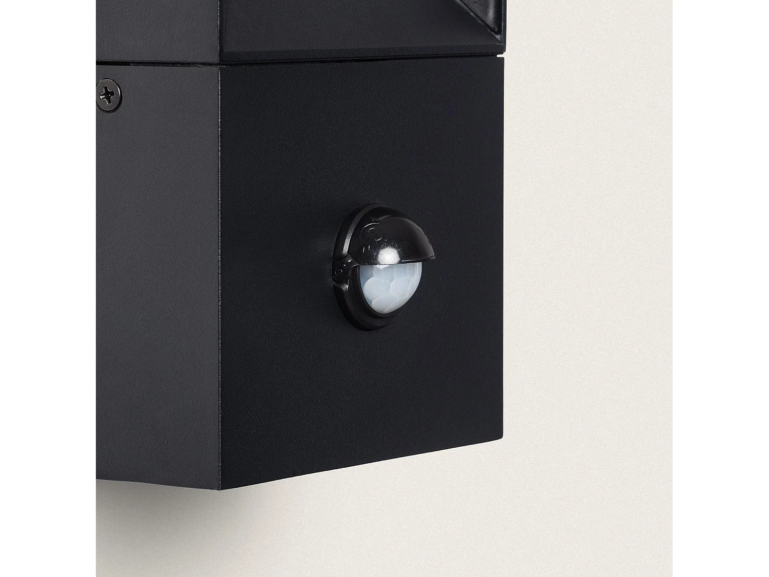 Applique Murale Extérieure LED Aluminium 2x5W Trimel avec Détecteur de Mouvement Noir