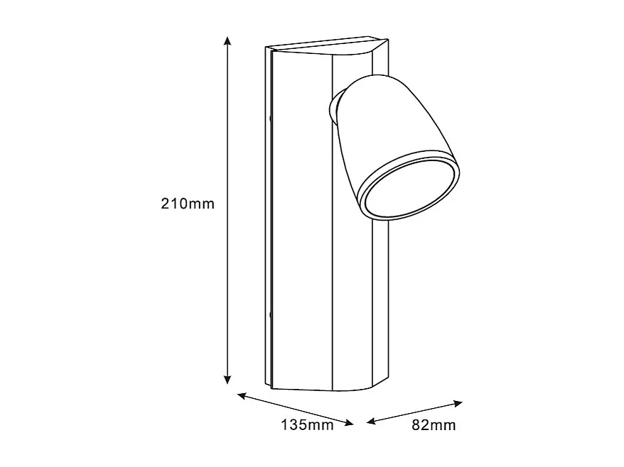 Applique Murale Extérieur Aluminium Abel Gris foncé