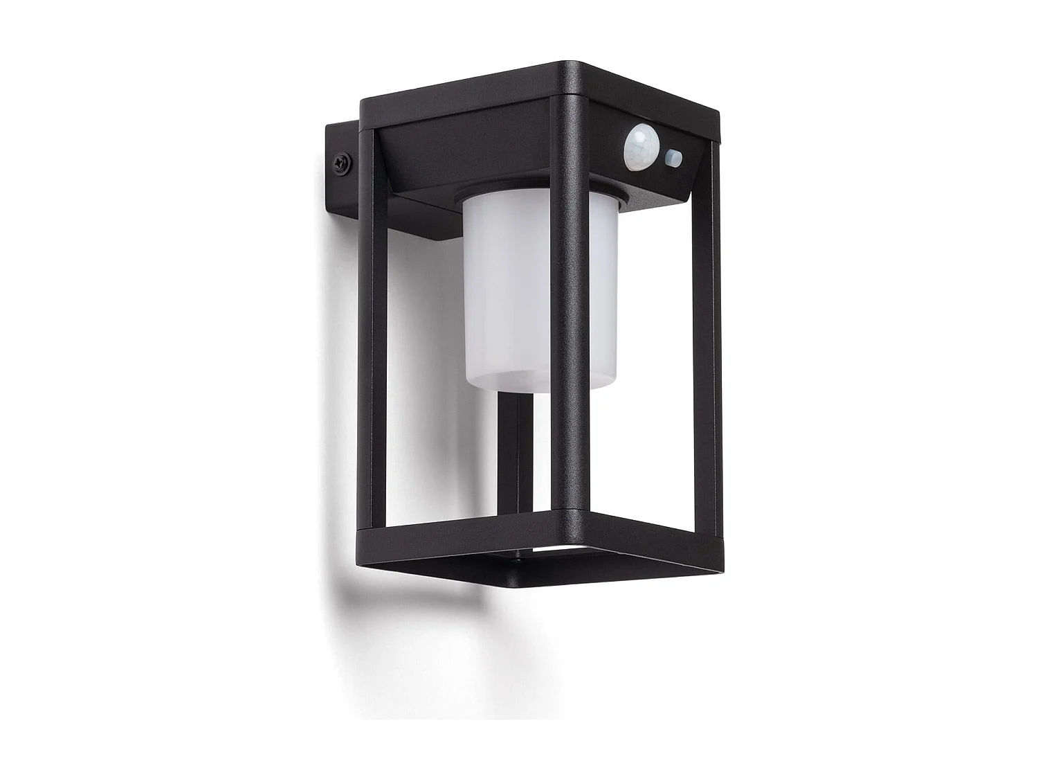 Applique da Parete per Esterni Solare LED 2,5W Alluminio con Sensore di Movimento Devah Nero