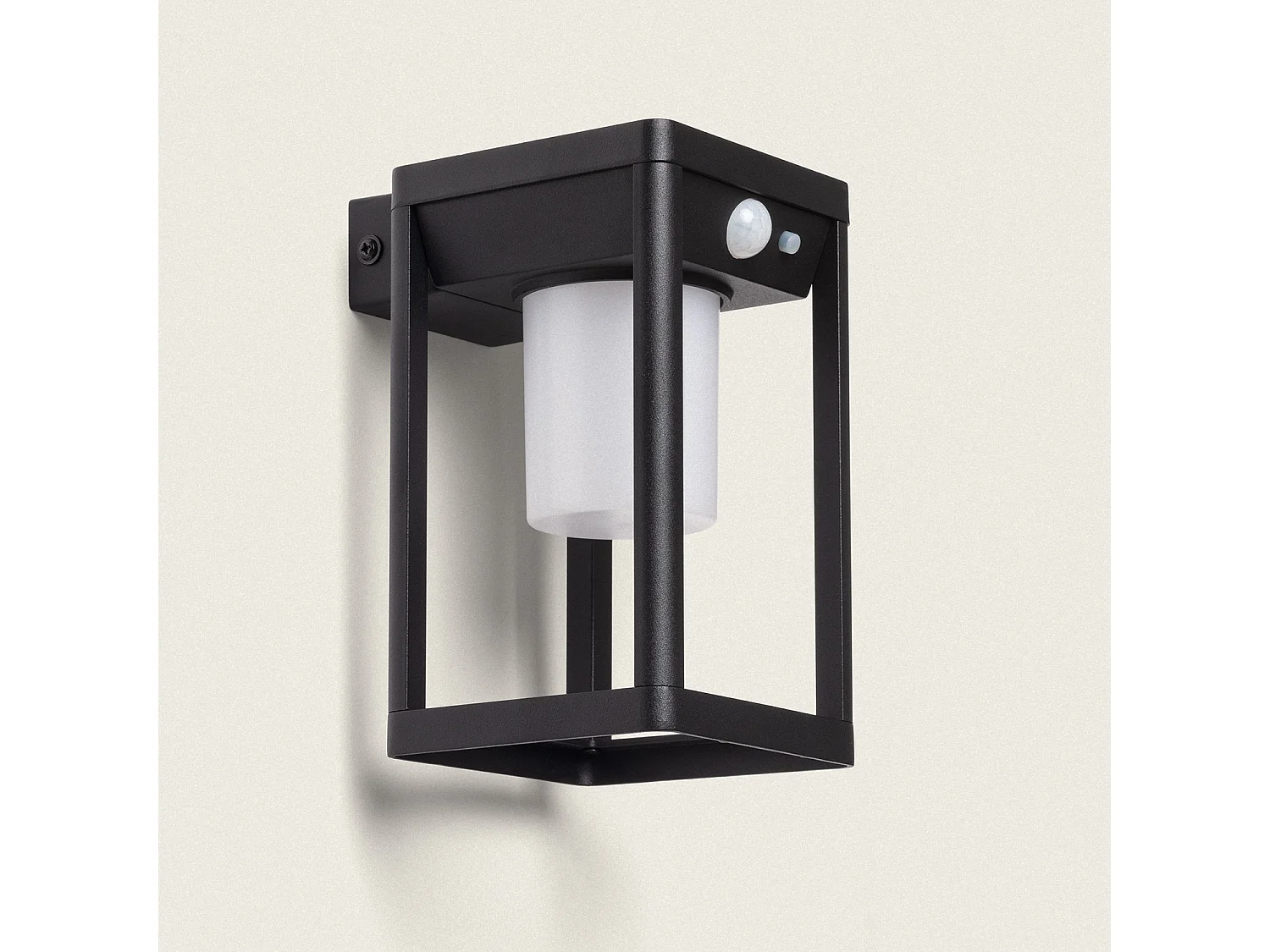 Applique da Parete per Esterni Solare LED 2,5W Alluminio con Sensore di Movimento Devah Nero
