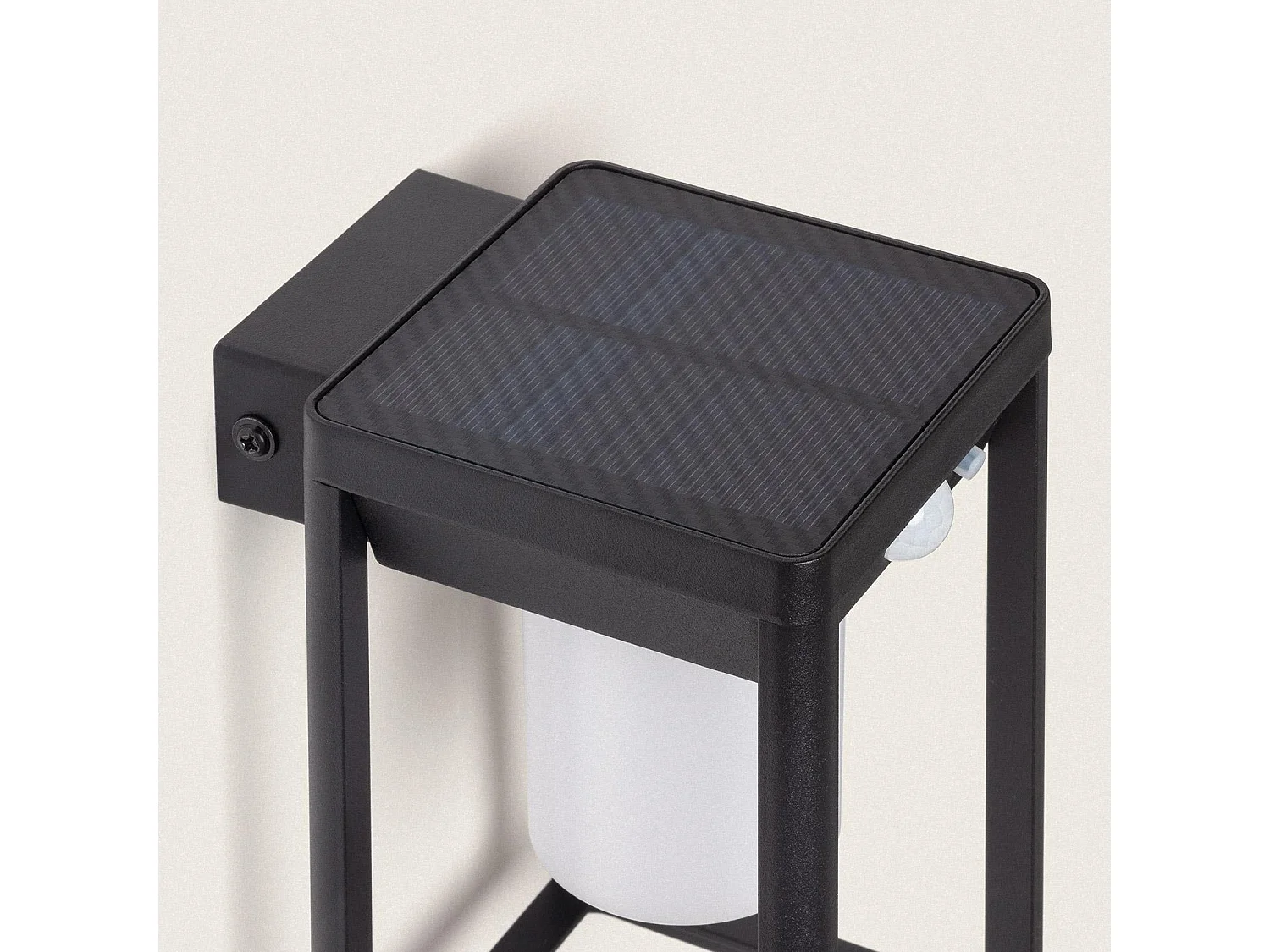 Applique da Parete per Esterni Solare LED 2,5W Alluminio con Sensore di Movimento Devah Nero