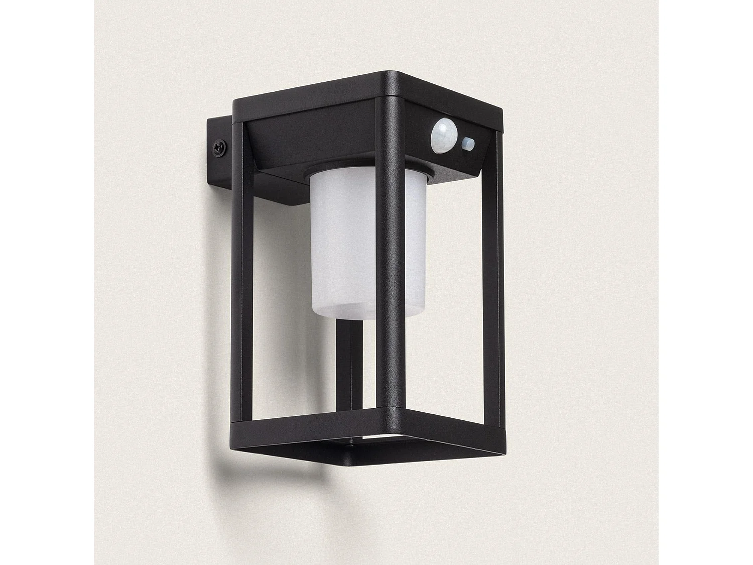 Applique da Parete per Esterni Solare LED 2,5W Alluminio con Sensore di Movimento Devah Nero