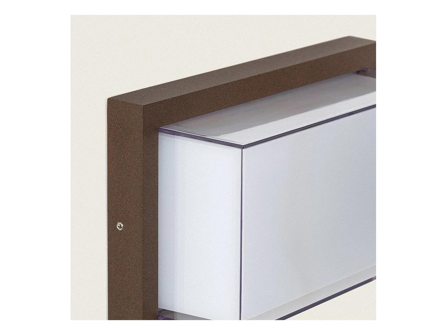 Applique Murale Extérieure LED 12W Aluminium CCT Sélectionnable Double Éclairage Caelia Rouille