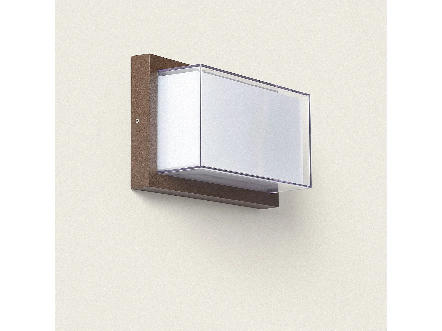 Applique Murale Extérieure LED 12W Aluminium CCT Sélectionnable Double Éclairage Caelia Rouille