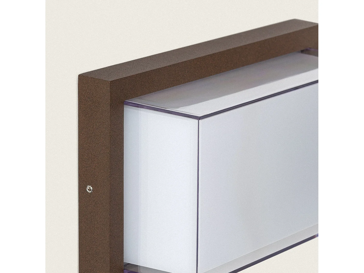 Applique Murale Extérieure LED 12W Aluminium CCT Sélectionnable Double Éclairage Caelia Rouille