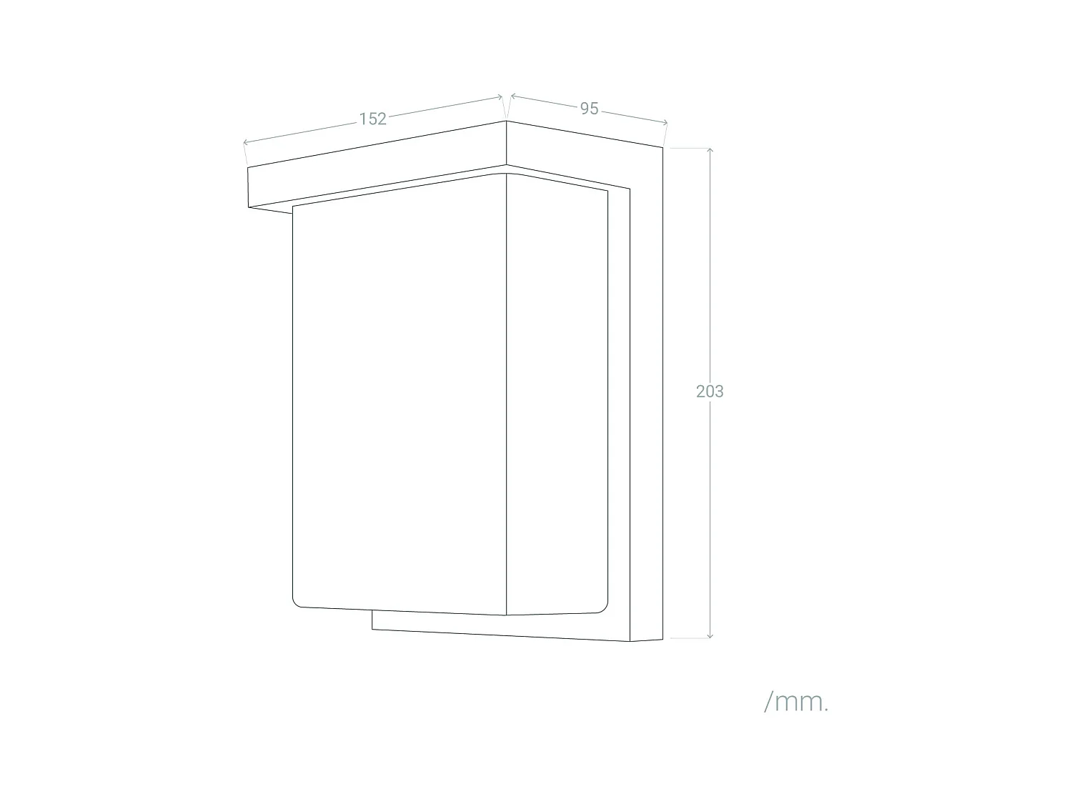 Applique Murale LED Extérieur Aluminium 16W Tyron 4000K Noir Blanc neutre