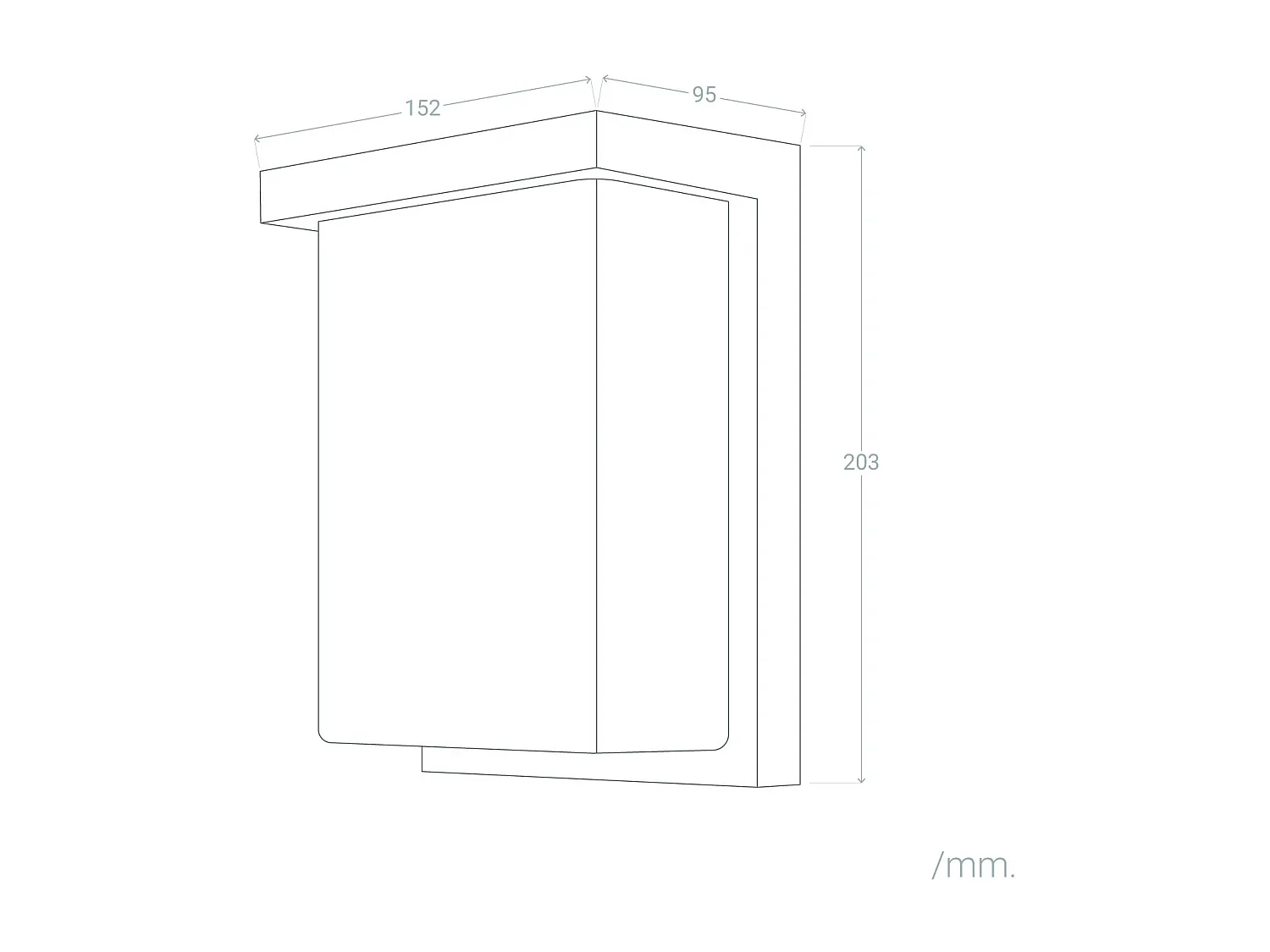 Applique da Parete per Esterni LED 16W Alluminio Tyron 4000K Nero Bianco Naturale