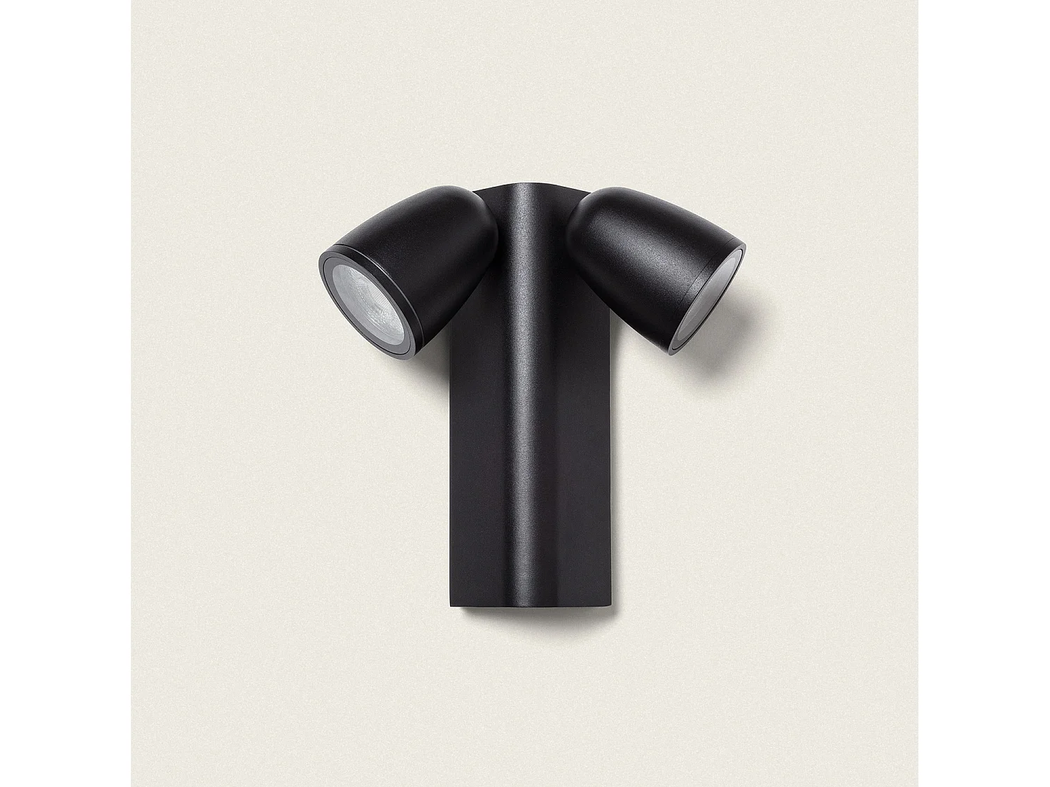 Applique Murale Extérieure Aluminium Abel Deux Spots Blanc