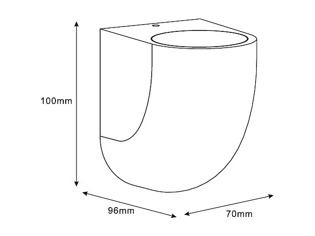 Applique Murale Extérieure Aluminium Areca Gris foncé