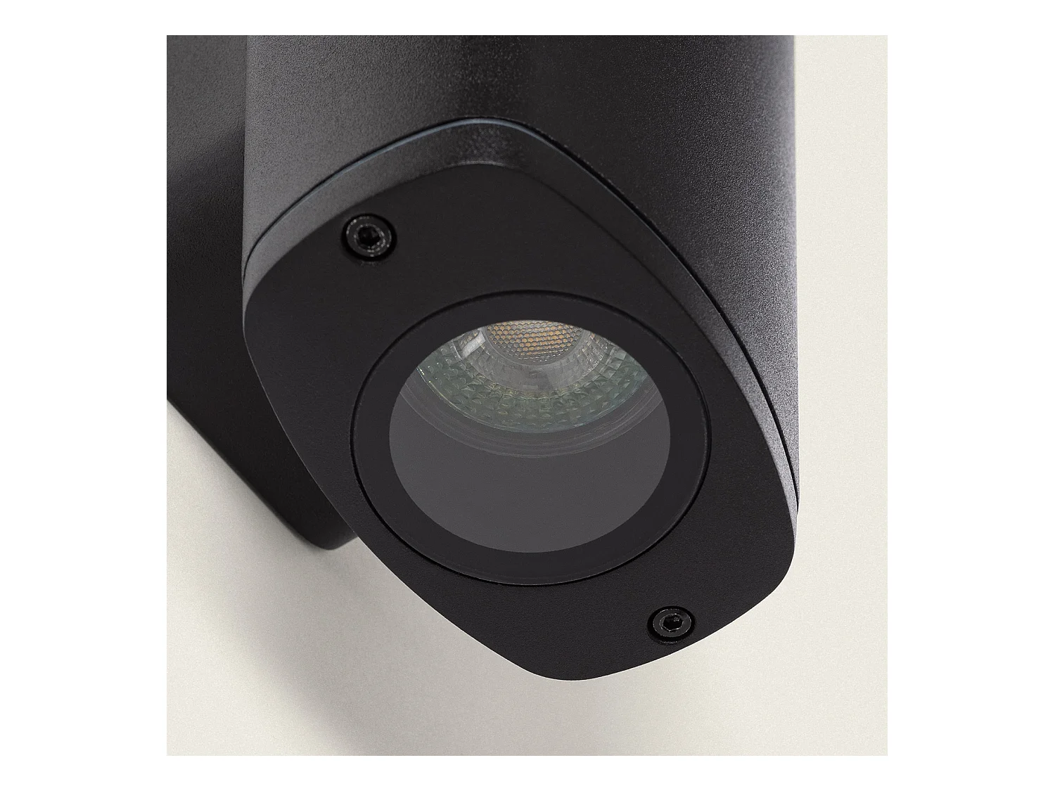 Applique da Parete per Esterni Doppia Luce Welldy Nero