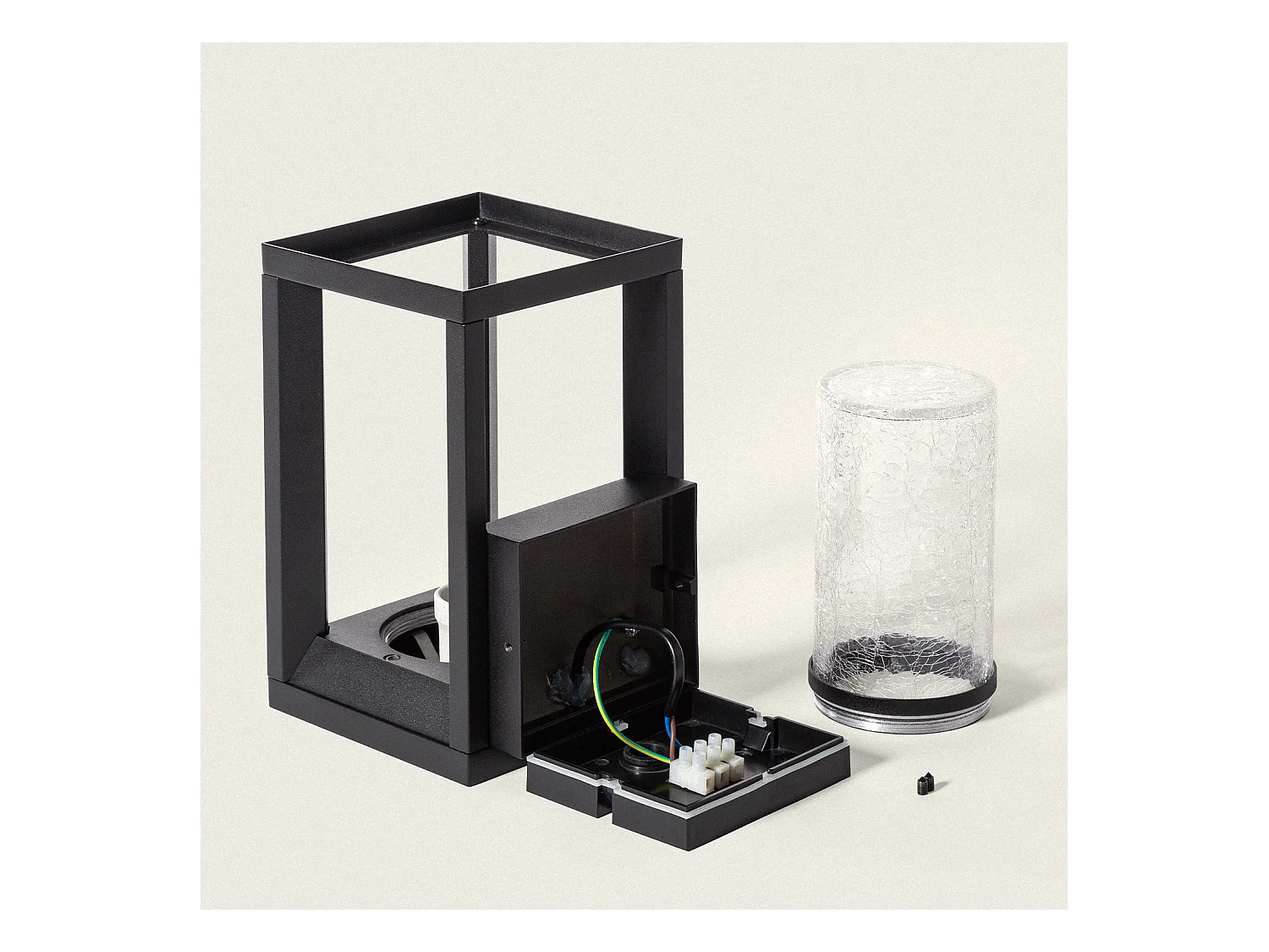 Aplique de Pared Exterior Trenol Negro