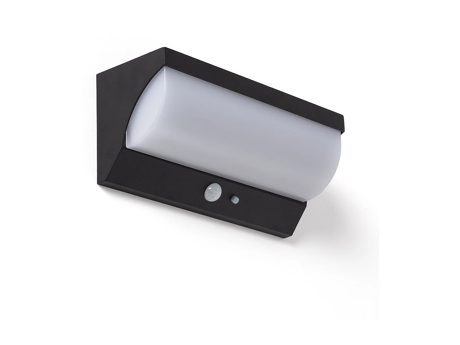 Applique da Parete per Esterni Solare LED 5W Alluminio con Sensore di Movimento Goran Nero