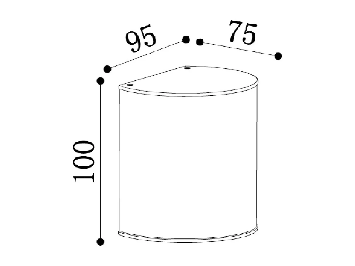 Applique da Parete per Esterni Brong Nero