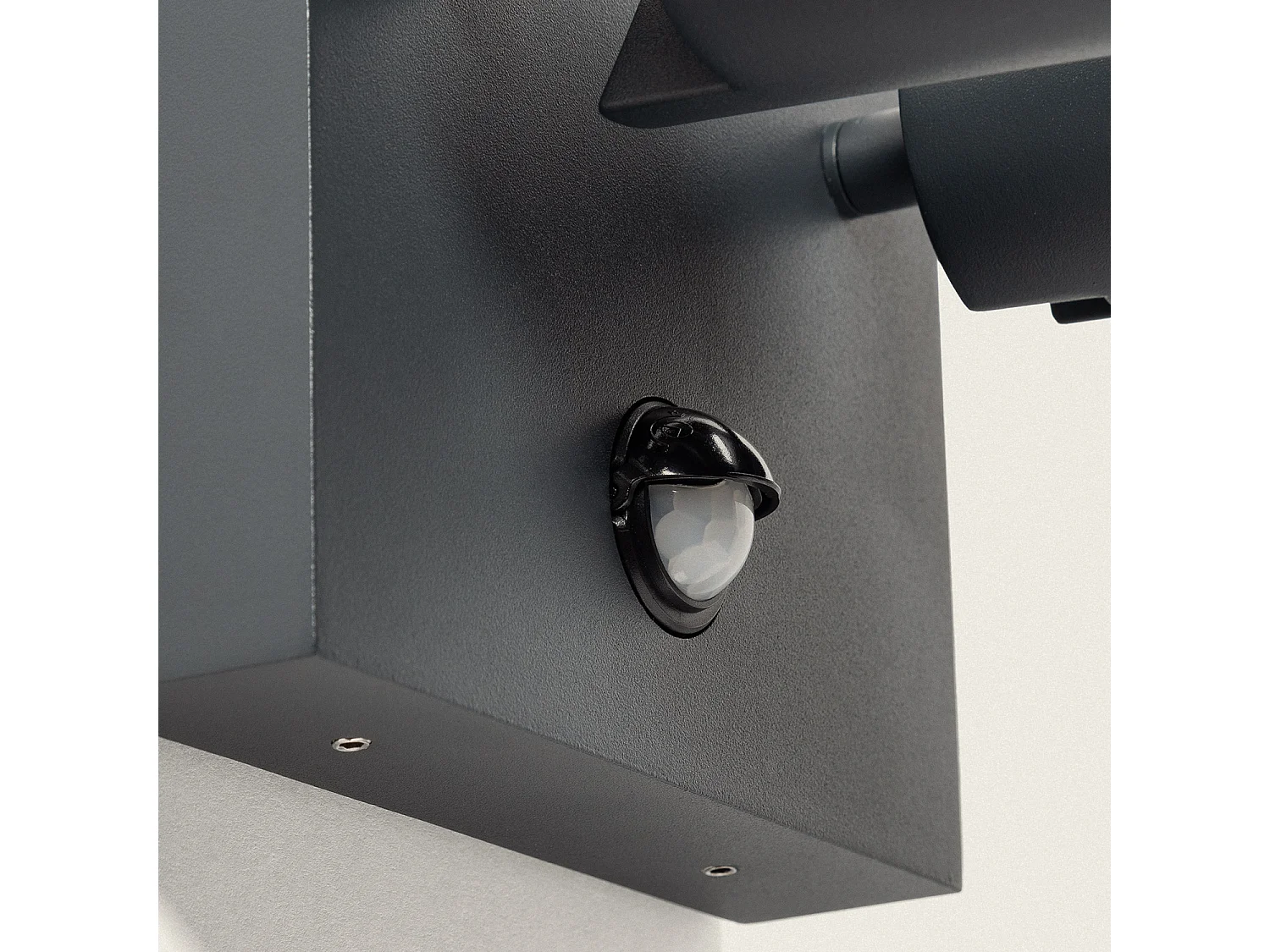 Applique Murale Extérieure LED 18W Aluminium CCT Sélectionnable Deux Spots avec Détecteur de Mouvement Kuriya Anthracite