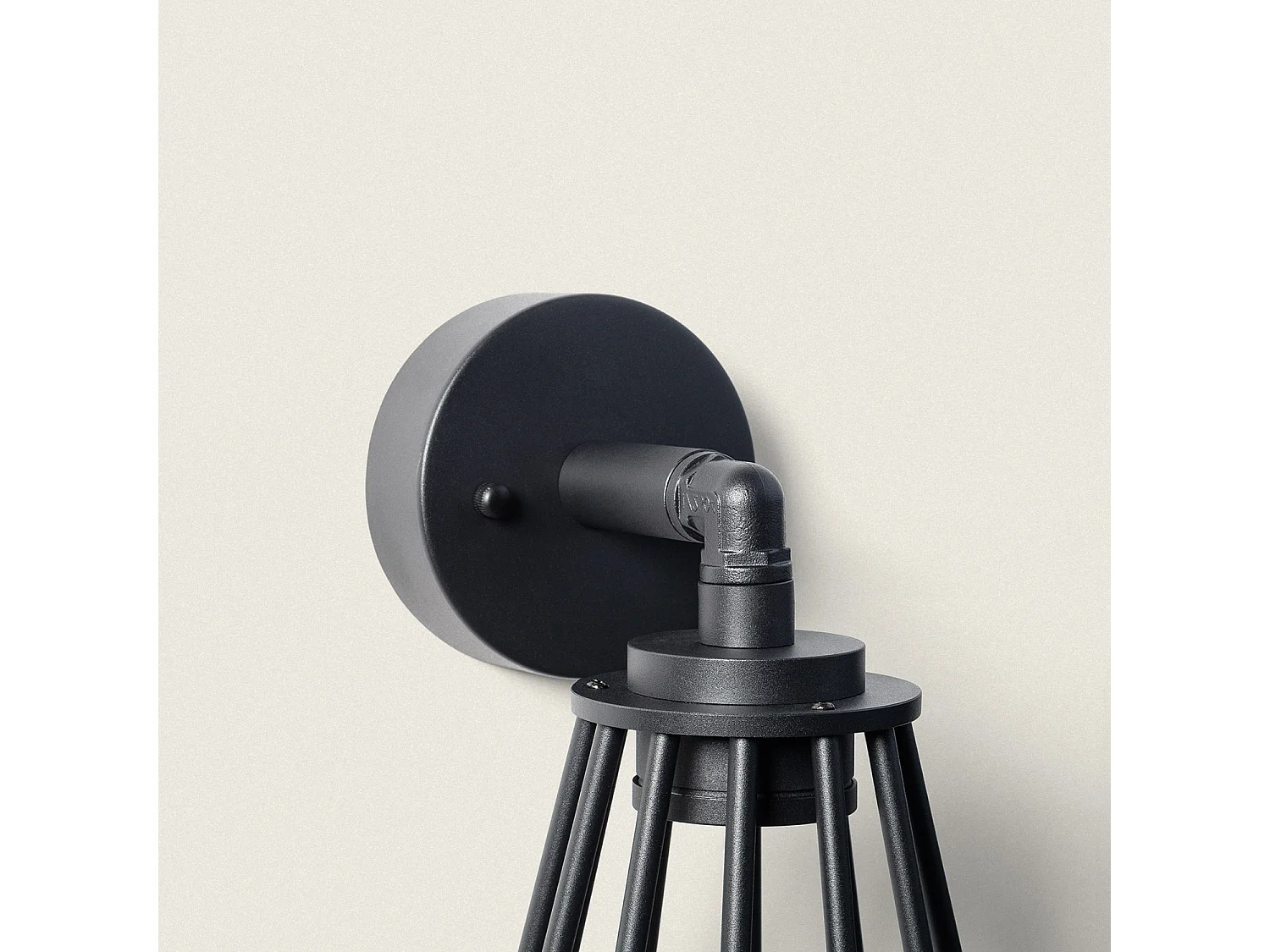 Applique Murale Extérieure LED 6W Aluminium Bradda Noir