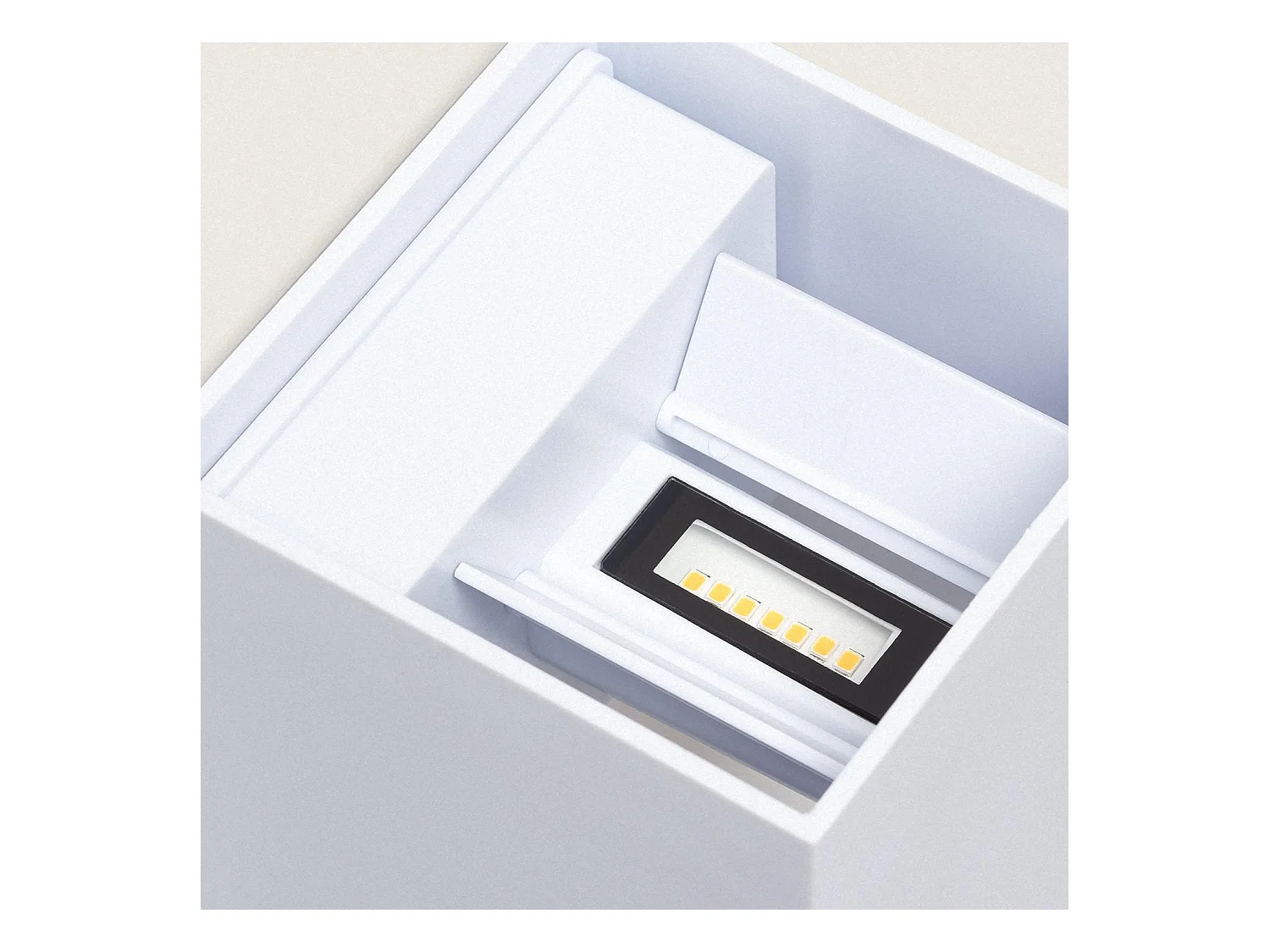 Applique da Parete per Esterni LED Regolabile 6W PC Illuminazione Doppia Luce Eros Bianco