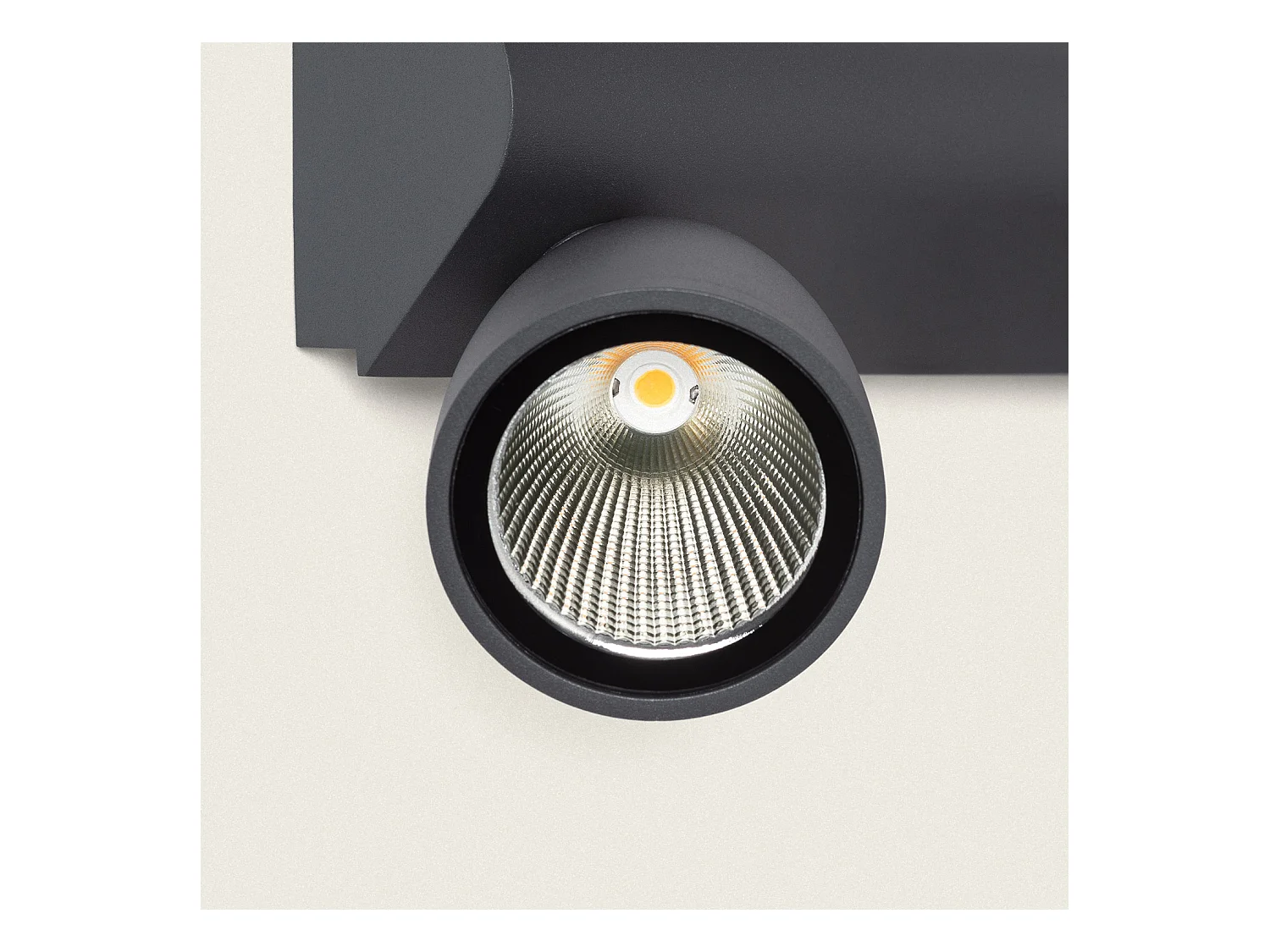 Aplique de Pared Exterior LED 12W Aluminio Abel Large Dos Focos Gris Oscuro