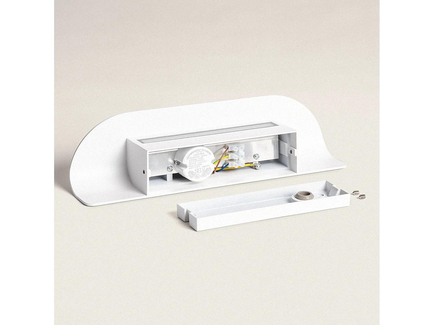 Applique Murale Extérieure LED 12W Aluminium Agerato Blanc