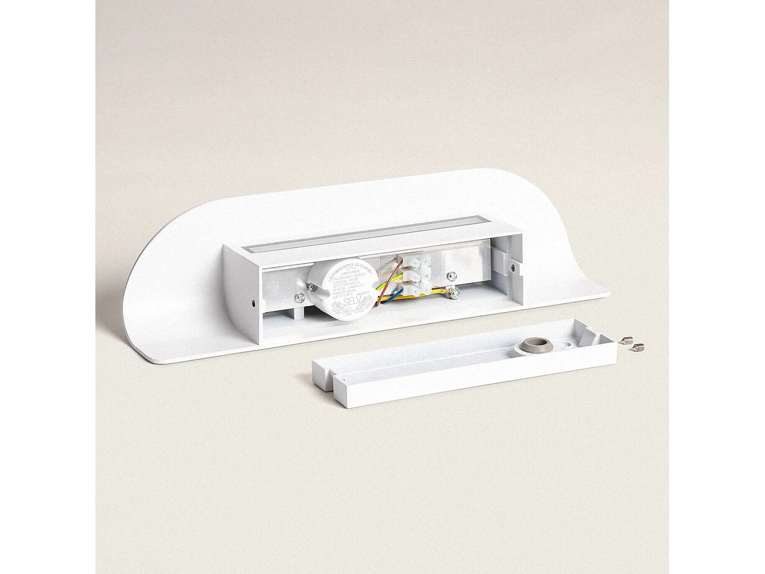 Applique Murale Extérieure LED 12W Aluminium Agerato Blanc