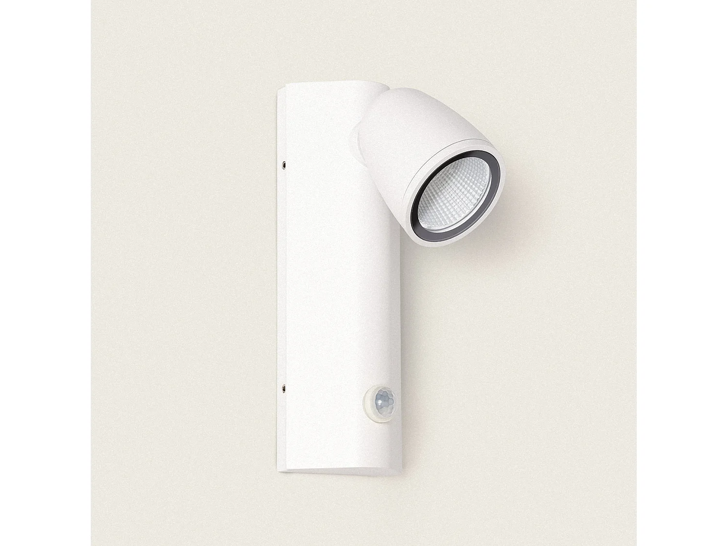 Aplique de Pared Exterior LED 6W Aluminio con Detector de Movimiento Abel Blanco