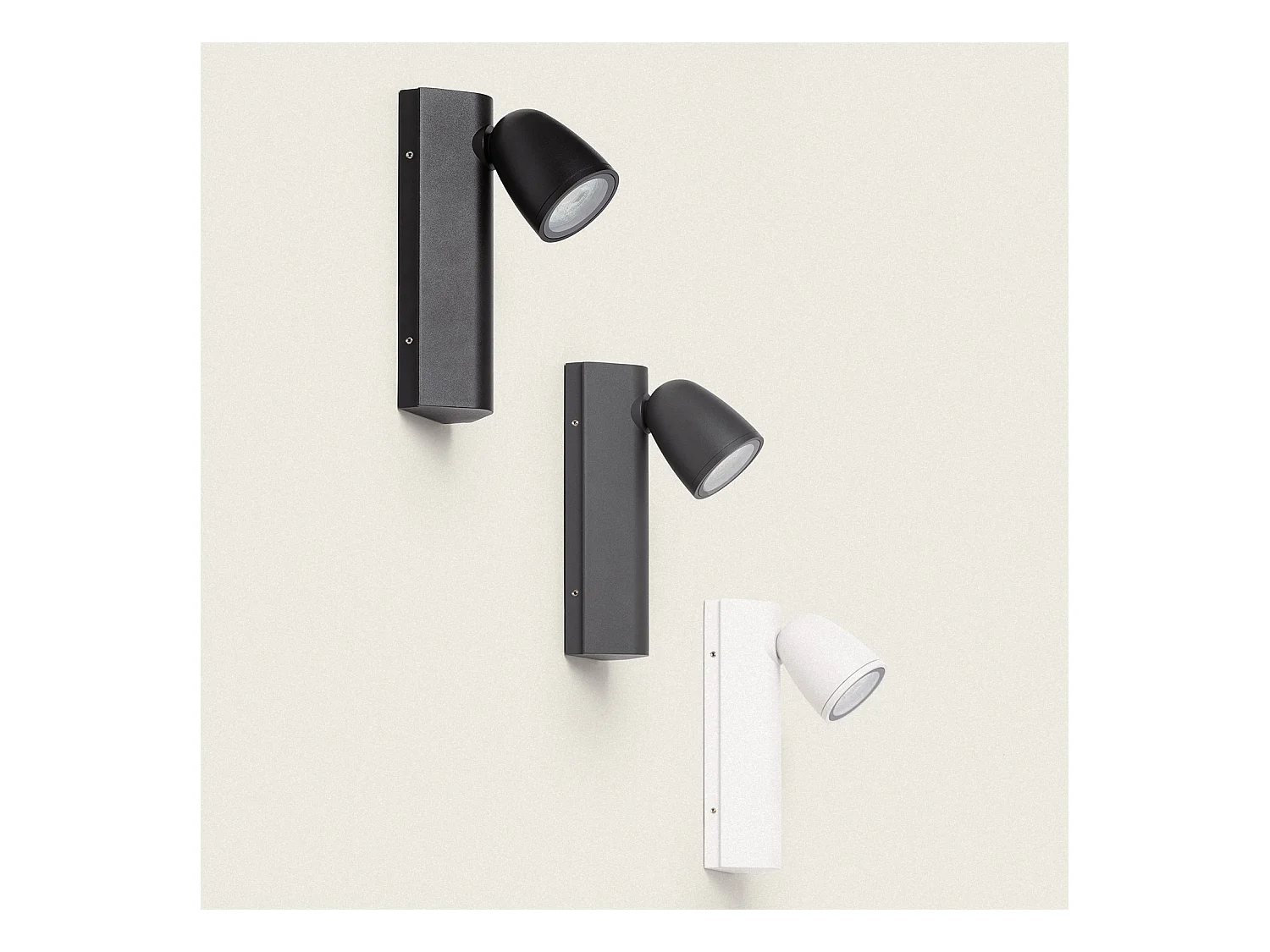 Aplique de Pared Exterior Aluminio Abel Negro