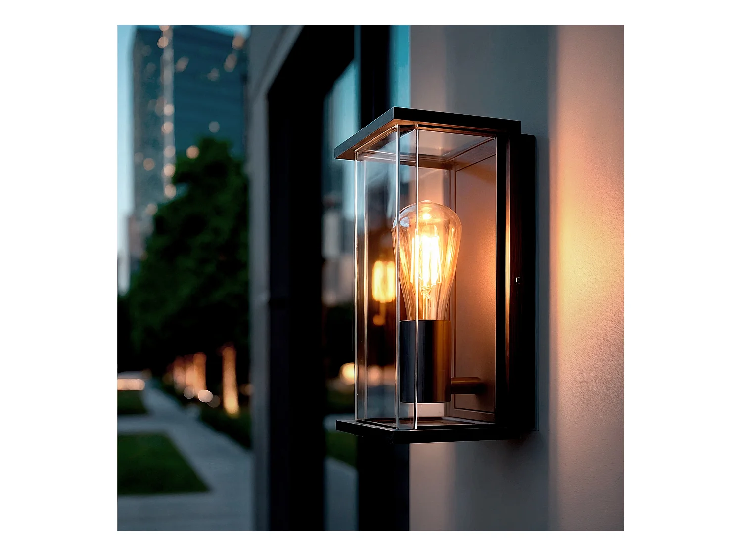 Applique Murale Extérieure Aluminium Gunza Noir