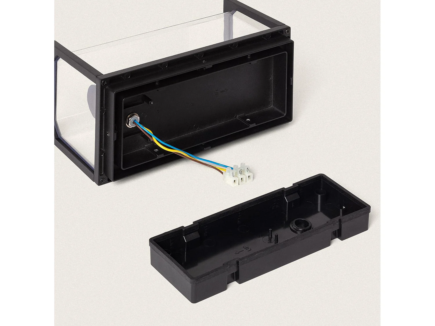 Applique Murale Extérieure Aluminium Gunza Noir